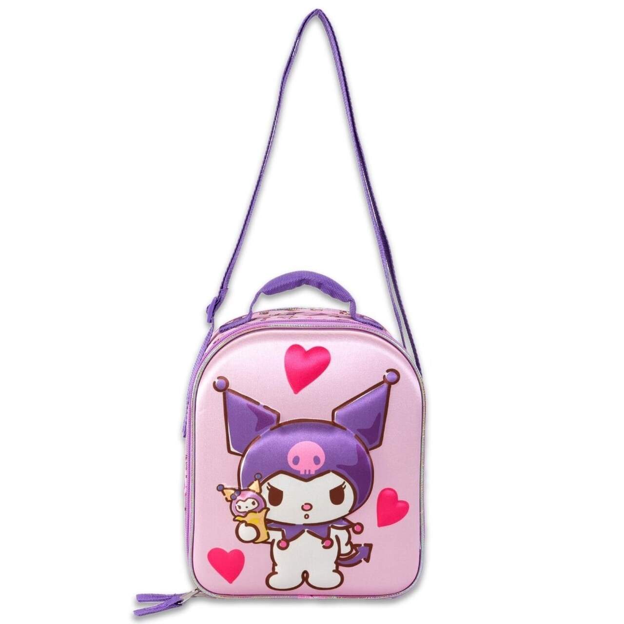 Sanrio Kuromi Lunch Bag Insulated Tote Black Cute Kids School Snack Bag